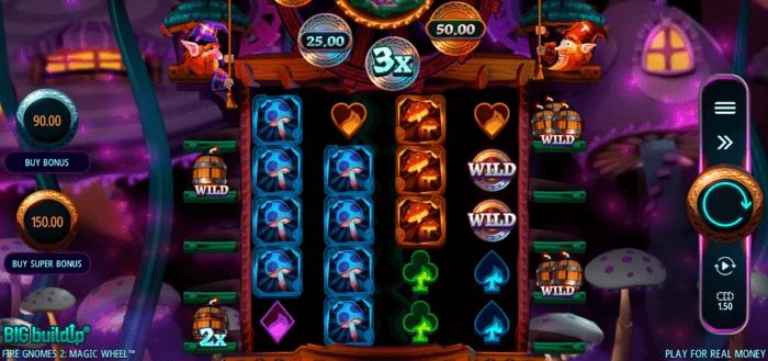 Fire Gnomes 2 Magic Wheel - หน้าจอเกมหลัก
